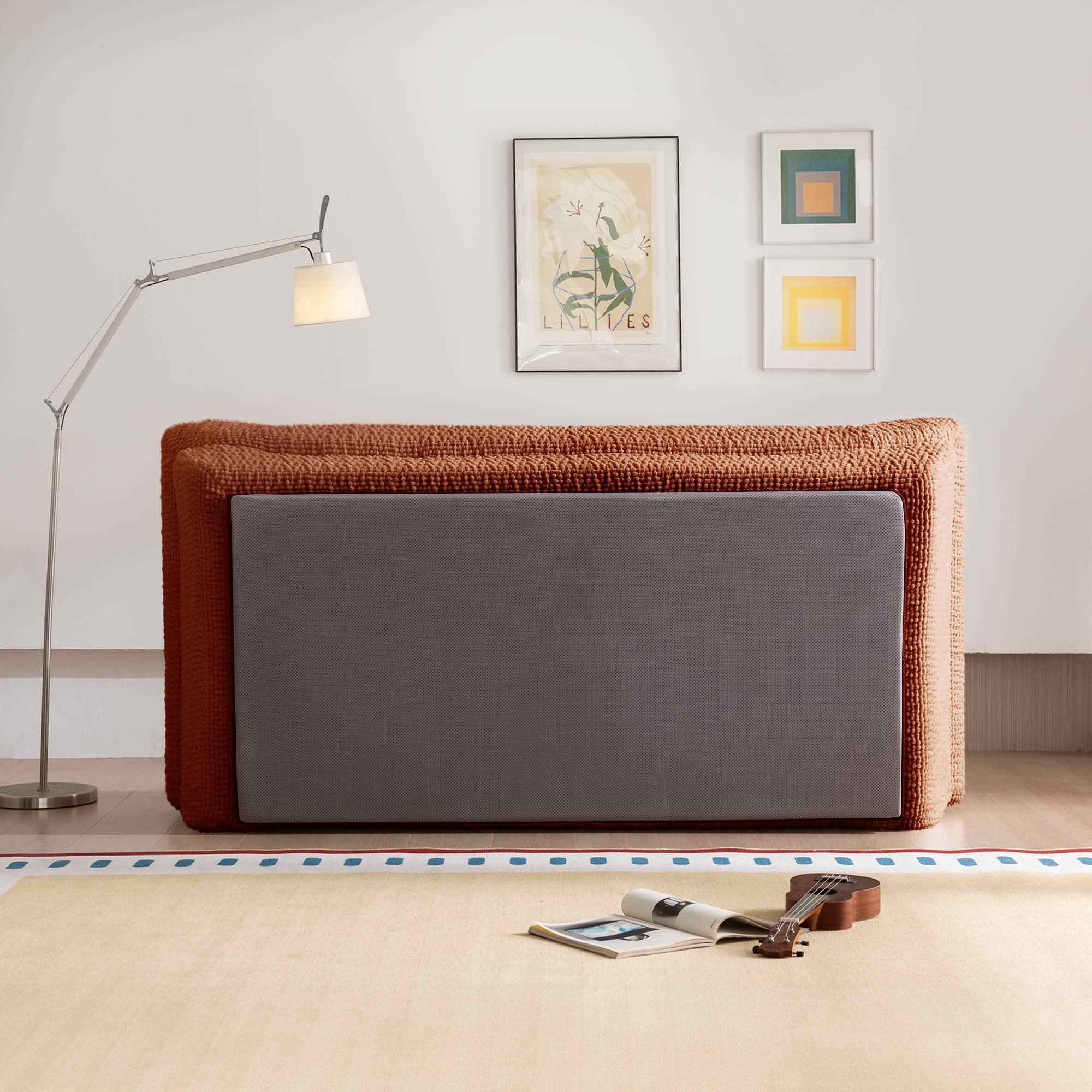 MAYEERTY Cloud Couch Compressed Corduroy Loveseat, 2-Seater Ergonomic High Back Sofa, Plush Cushioning, No Assembly, Boxed Sofa for Small Spaces