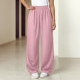 thumbnail image 2 of Pants for Kids Girls Size 7-8 Kids Unisex Soft Casual Pull On Jogger Sweatpants with Pockets for Boys or Girls, 2 of 5