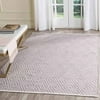 SAFAVIEH Montauk Kimberlyn Geometric Diamond Cotton Area Rug, Grey/Ivory, 5' x 7'