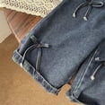 thumbnail image 4 of Coerni Girls Casual Jean Shorts Trendy High Waisted Stretchy Denim Shorts Summer Y2k Knee Length Casual Jorts Cowgirl Workwear, 4 of 5
