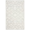 thumbnail image 2 of SAFAVIEH Micro-Loop Carl Floral Overdyed Wool Area Rug, Grey/Ivory, 5' x 8', 2 of 9