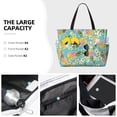 thumbnail image 3 of Fuzoiu Cute Pineapples Print Waterproof Beach Tote Bag for Women Girls with Zipper,Sandproof Pool Swim Bag,Large Capacity Beach Travel Bag for Pool Swim Travel Everyday, 3 of 7