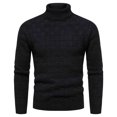 thumbnail image 2 of asdoklhq Sweater for Men Plus Size,Men's Autumn and Winter Sweater Pullover Bottom Knit Color Blocking Men's Sweater, 2 of 8