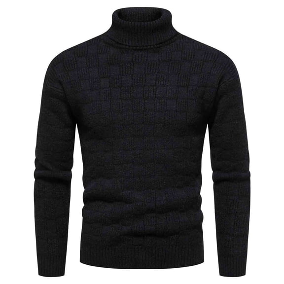 ZKCCNUK Men's Fashion Autumn And Winter Sweater Pullover Bottom Knit Color Blocking Men's Sweater on Clearance