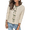 Off-white, variant on Arach&Cloz Women’s Bow Sweaters Fall Color Block Casual Cardigan Sweaters 2025