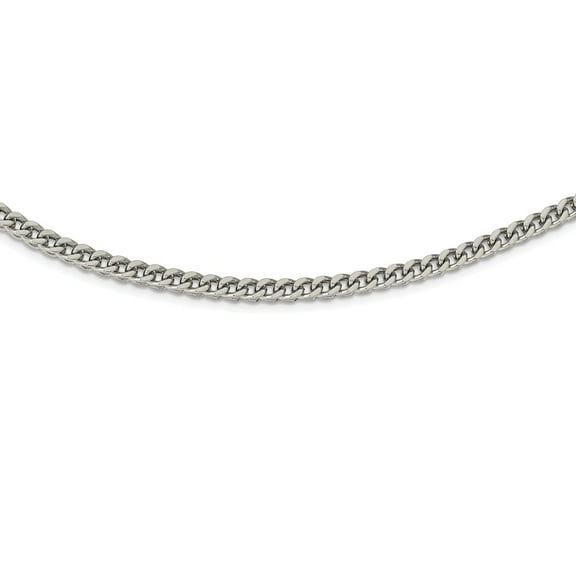 Primal Steel Stainless Steel Franco 24-inch Necklace