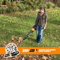 thumbnail image 5 of WORX Turbine 90 MPH at 340 CFM Battery Powered Leaf Blower & Vacuum, Lightweight Ergonomic Design, 5 of 9