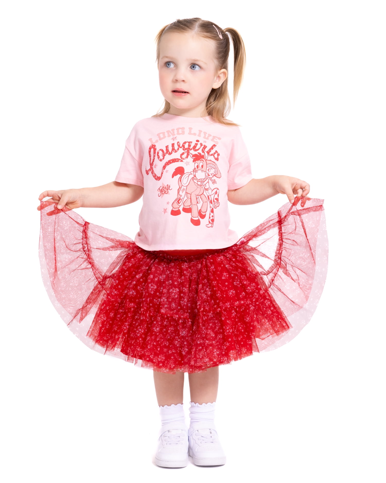 Toy Story Toddler Girls Graphic Tee with Short Sleeves and Tutu Skirt Set, Sizes 12M-5T
