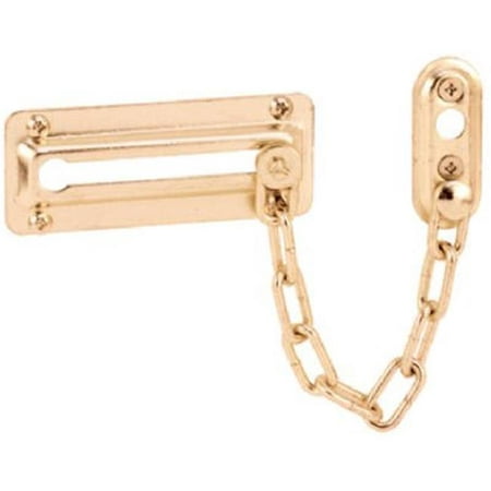 15266 Entry Door Chain Lock, Brass Plated Steel