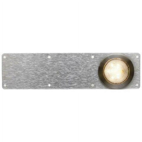 MasterCraft Boat Cover Plate w/ Light 582378 | Aluminum 11 3/8 Inch