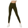 thumbnail image 3 of Women'S Yoga Lounge Leggings with Double Stripe Design, Comfort Fit, Non-See Through Green XL, 3 of 7