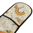 thumbnail image 4 of Yayeee Double Oven Mitt Kitchen Heat Resistant Baking 35" x7" Quilted Glove, Retro Rainbow, 4 of 6