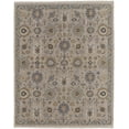 thumbnail image 2 of 4' X 6' Tan Brown and Gray Wool Oriental Hand Knotted Area Rug With Fringe, 2 of 9
