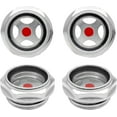 thumbnail image 1 of HUGFEGWE 4Pcs Air compressor Oil Sight Glass 1 Inch NPT Oil Liquid Level Gauge Male Threaded Aluminum Alloy Oil Indicator Window For Air Compressor Gearbox Tan CJB91-55240, 1 of 7