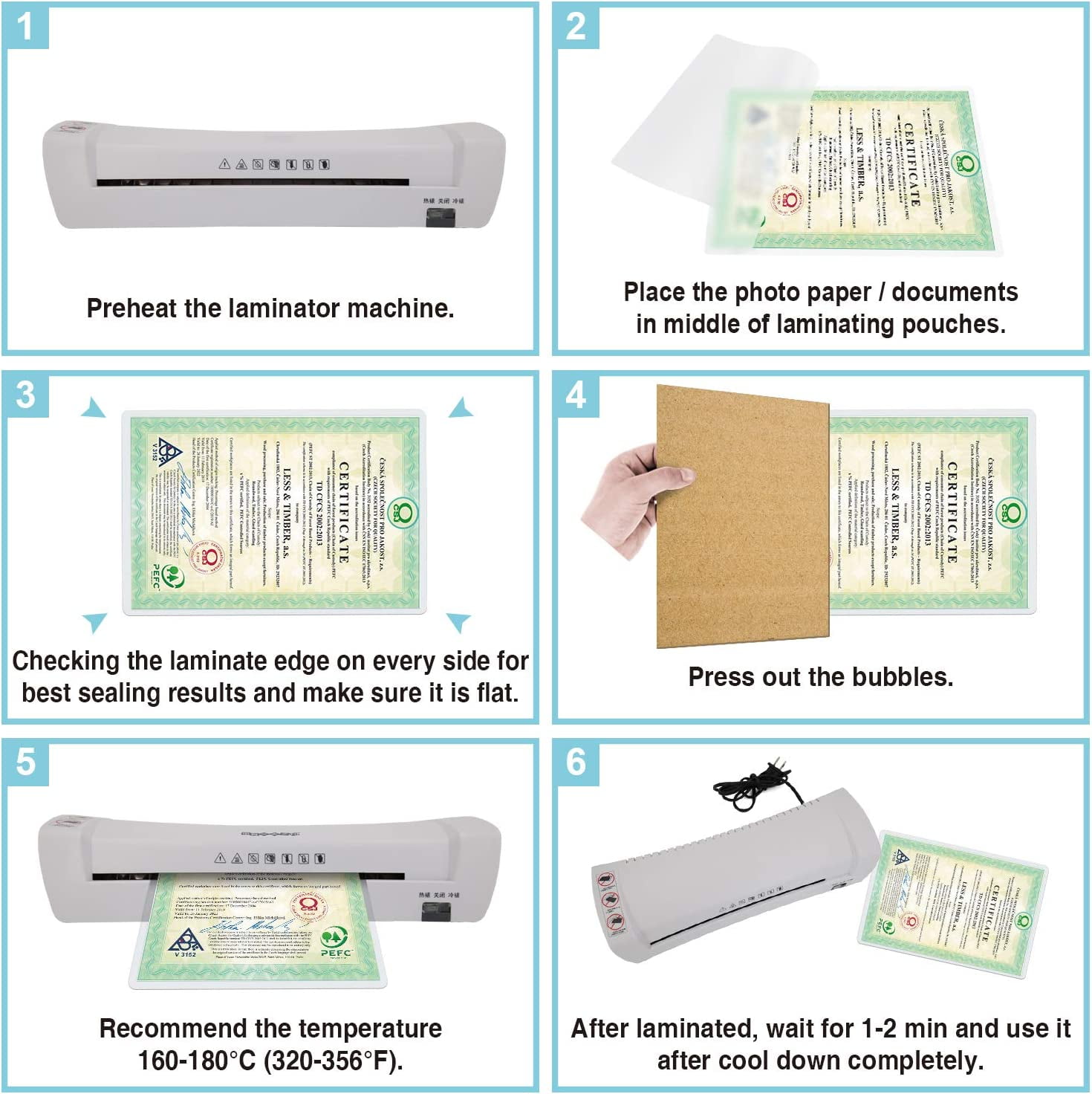 Koala Thermal Laminating Pouches 11.5x17.5 Inches Large for Seal 8.5x11 11x17 Photo Papers Files Documents 55 Sheets 3 Mil