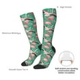 thumbnail image 6 of Haiem Tropical Flamingo Socks, Funny Novelty Crazy Design Cotton Socks Sports Socks Knee High Socks For Men, Women,1Pairs - Gift For Working Friends, 6 of 8