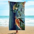 thumbnail image 5 of LACKUST Sea Turtle & Fish Print Beach Towel - Ultra-Light Sand-Proof Quick Dry Towel for Yoga Beach - 75x150cm (Color C), 5 of 8