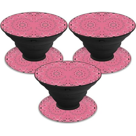 MightySkins POSOCK-Pink Bandana Skin Decal Wrap for Sticker, Pink Bandana - Pack of 3