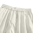 thumbnail image 6 of Besolor Cargo Shorts for Men Wide Leg Drawstring Elastic Waist Lightweight Casual Workout Outdoor Hiking Running Half Pants with Pockets(X-Large,Beige), 6 of 7
