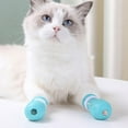 thumbnail image 4 of PFDDRW Light blue anti-scratch cat foot covers pet supplies cat washing bag cat bathing artifact pet foot covers cat foot covers cat claw covers( blue), 4 of 6
