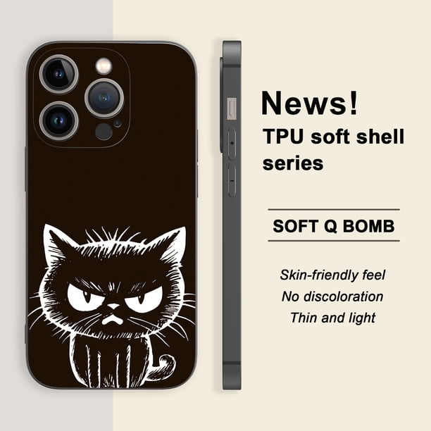 ¡Añade un toque de color a tu iPhone con esta divertida y artística funda de dibujos animados!