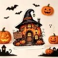 thumbnail image 5 of AOMXGD 6 Inch Halloween Acrylic Tabletop Standing Ornament, Double-Sided Printed Cottage Cabin Silhouette for Halloween Desk Bookshelf Window Event Display Layout, 5 of 6