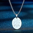 thumbnail image 5 of Family Initials Stainless Steel Pendant Coin Necklace Charm Men Women Jewelry, 5 of 5