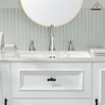 thumbnail image 3 of CASAINC 8 in. Widespread Double Handle Bathroom Faucet 3 Holes with 360° Swivel Spout, Stainless Steel Drain in Brushed Nickel, 3 of 10