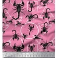 thumbnail image 1 of Soimoi Cotton Jersey Fabric Geometric Shapes & Scorpion Insects Print Fabric by Yard 58 Inch Wide, 1 of 1