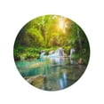 thumbnail image 2 of SIDONKU 60 inch Round Beach Towel Blanket Green Deep Forest Waterfall National Park Island of Siquijor Travel Circle Circular Towels Mat Tapestry Beach Throw, 2 of 2