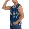 thumbnail image 3 of Haiem Men's Disco party Astronaut Dancing Print Tank Tops Summer Sleeveless Cut Off Workout T-Shirts Fitness Vest Athletic Undershirts-Medium, 3 of 8