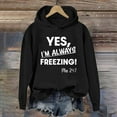 thumbnail image 2 of YUGYXL Fleece Lined Hoodie for Women Winter Warm Long Sleeve Pullover Sweatshirt Cozy Top Black Hoodie L, 2 of 6