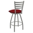 thumbnail image 2 of 410 Jackie 25" Swivel Counter Stool with Anodized Nickel Finish and Graph Ruby Seat, 2 of 4