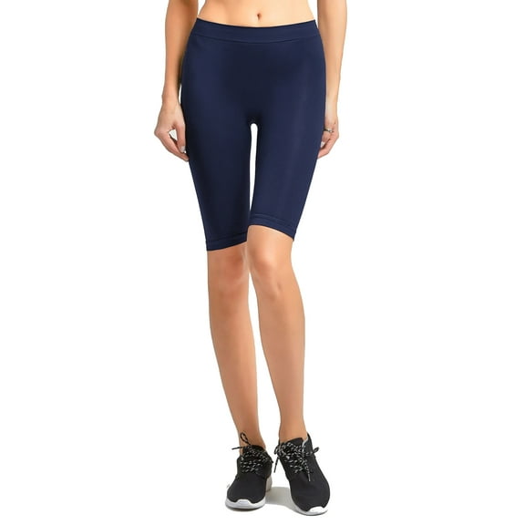 Gravity Threads Ladies Nylon 17" Leggings - Navy