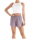 thumbnail image 4 of Pantalones cortos deportivos de secado rápido para mujer, con cintura elástica y bolsillos, 4 of 5