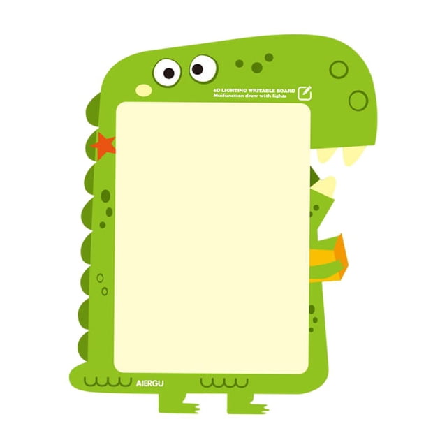 HILABEE Drawing Board Pad, Drawing & Writing Tablet for Toddlers, Painting Board Educational Toy Light Drawing Developing Toy Luminous Board Dinosaur