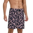 thumbnail image 2 of Sikiie Flower Mens Pajama Shorts, Lightweight Lounge Pant with Pockets Soft Sleep Pj Shorts for Men3X-Large, 2 of 6