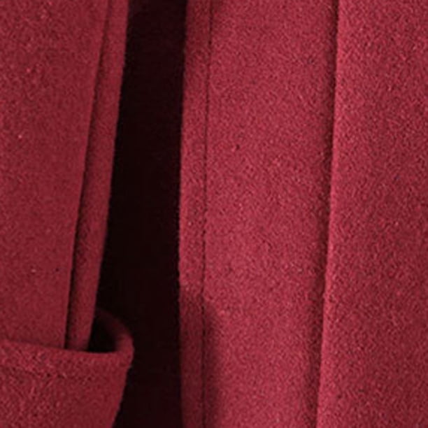 Trench Mi-Long Femme Laine - Manteau Hiver Chaud Col Revers Oversize Manches Longues
