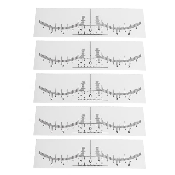 Plantillas de Regla ANGGREK Para Cejas Microblading PVC Desechable 100 Uds.