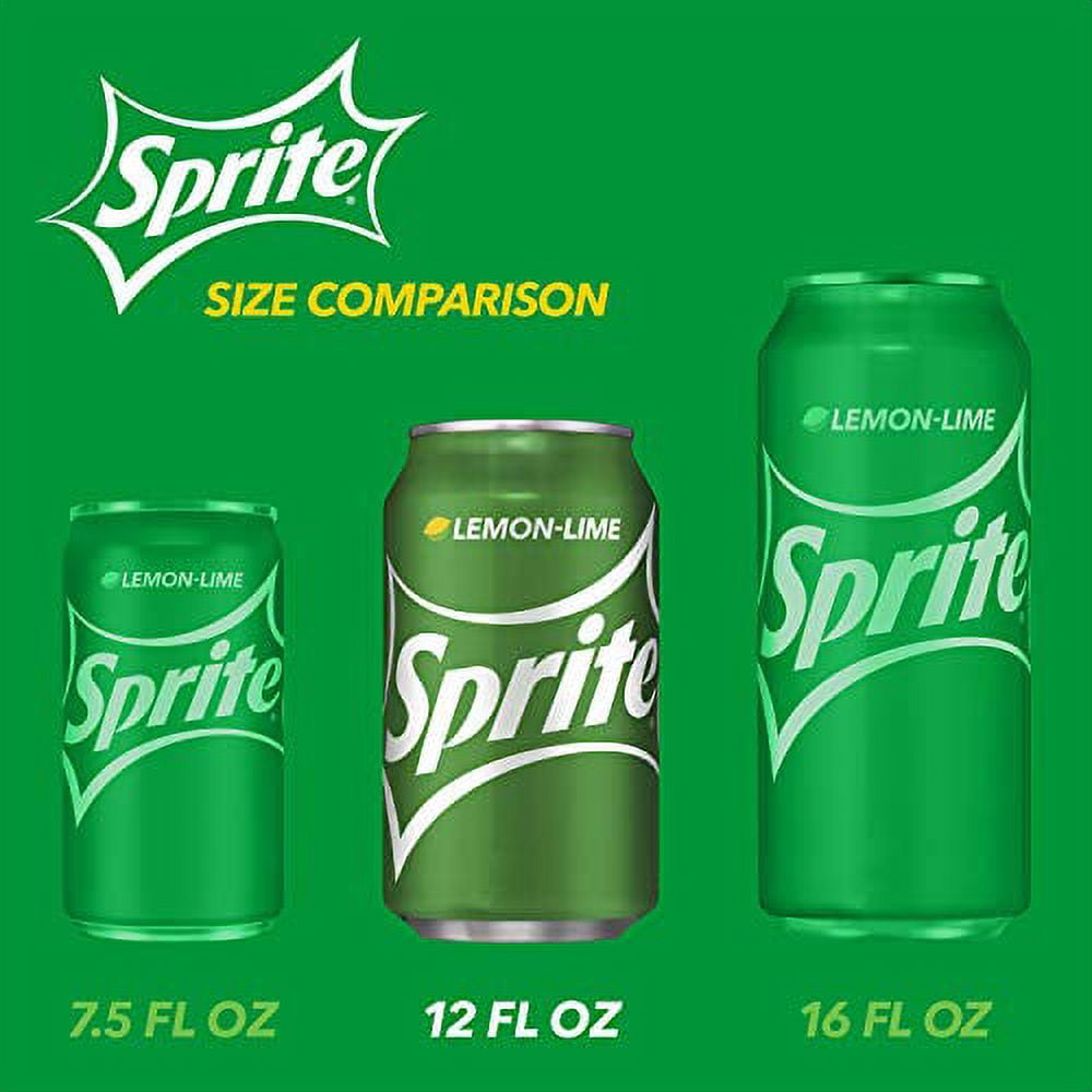 Sprite Lemon Lime Soda Soft Drinks, 12 fl oz, 24 Pack