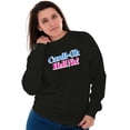 thumbnail image 3 of Oh Hell No Rapper Singer Hip-Hop Unisex Plus Fleece Graphic Sweatshirt Brisco Brands 2X, 3 of 5