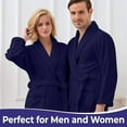 thumbnail image 3 of KAHAF COLLECTION - Terry Cotton Robes for Women and Men, Terry Shawl Collar Bathrobe, One Size, Unisex for Men and Women, 3 of 7