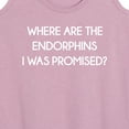 thumbnail image 3 of Instant Message - Where Are The Endorphins - Women's Racerback Tank Top, 3 of 6