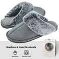 thumbnail image 4 of VONMAY Women's Scuff Slippers Fuzzy Indoor Outdoor House Shoes, 4 of 8