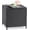 Black, variant on SolaceHue Garden Outdoor Wicker Side Table, Small Storage Rattan Wicker End Table, Square Resin Coffee Table for Garden Porch Deck Living Room Backyard (Black)