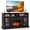 Black, variant on Gymax Fireplace TV Stand w/ Remote Controls & Thermostat Storage Cabinets Black