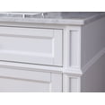thumbnail image 6 of 36" Tennant Brand Durand Minimalistic Modern White Bathroom Sink Vanity ZK-1808-V36W-BS, 6 of 7