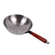 thumbnail image 2 of Wok de hierro sin tapa Olla de hierro Mango de madera multifuncional Utensilios de cocina 32 cm, 2 of 9
