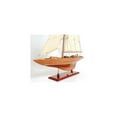 thumbnail image 3 of HomeStock Vintage Voyages Endeavour Small Sailboat Model - Small - Strong Wood - Fully Assembled Boat Models for Home & Office - 24.0L x 5.0W x 31.0H Inches, 3 of 6