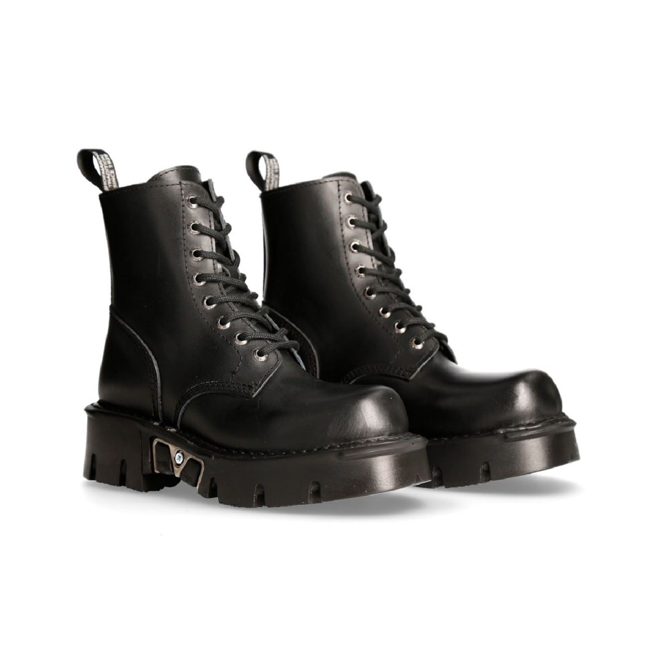 ❤︎marin’s shop❤︎　1128 New Rock Mili-084N-S3 Black Gothic Boots Military Unisex 8